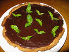 Tarte chocolat basilic
